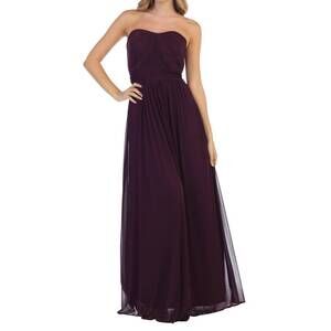 NEW EVA off the shoulder gown in plum